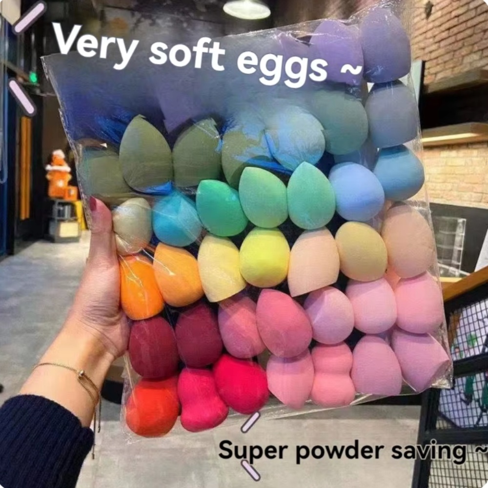 Ultra-Soft Beauty Egg Multi-Color Optional Wet And Dry Puff Delicate Sponge Eggs